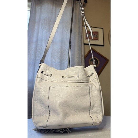 Aimee Kestenberg Leather Bucket Crossbody Bag Fly With Me Cloud - Picture 2 of 16